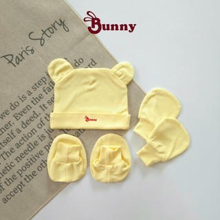 Set mũ vớ thỏ và gấu Bunnybaby chất tăm lụa mềm mịn cho bé 0-3 tháng