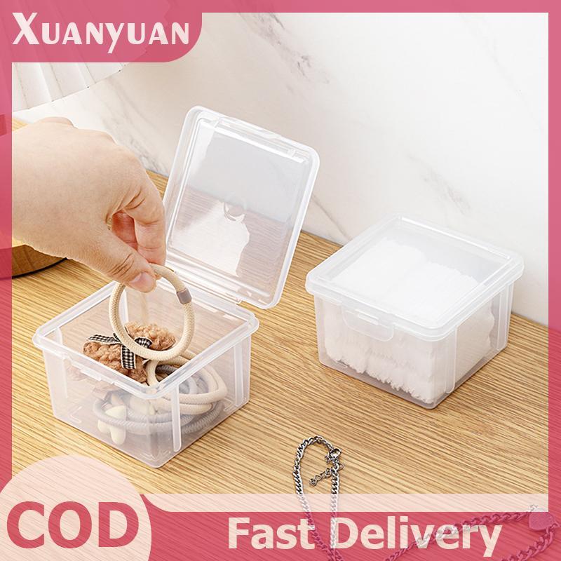 XUAN Hộp Bảo Quản Cotton Chống Bụi Hộp Xốp Mỹ Phẩm Trong Suốt Làm Đẹp Trứng Miếng Lót Mỹ Phẩm Hộp Phòng Tắm Tổ Chức Trường Hợp VN