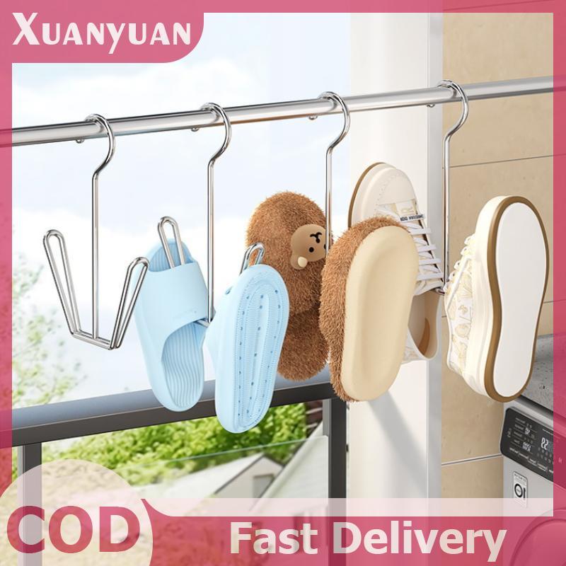 XUAN 1 / 4 Giá phơi giày hình chữ U bằng thép không gỉ, chống gió, khô nhanh, tiết kiệm không gian Móc treo tường để sử dụng ngoài trời & trong nhà VN