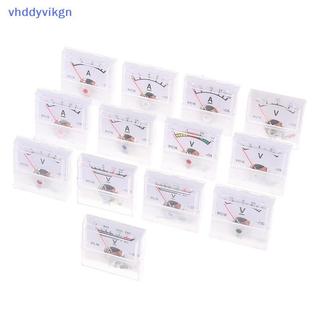 VHDD AC 150-300V 10-250V 5-75A Ampe kế Điện áp hiện tại Máy kiểm tra Analog Con trỏ Volt Ampe kế Bảng điều khiển VN