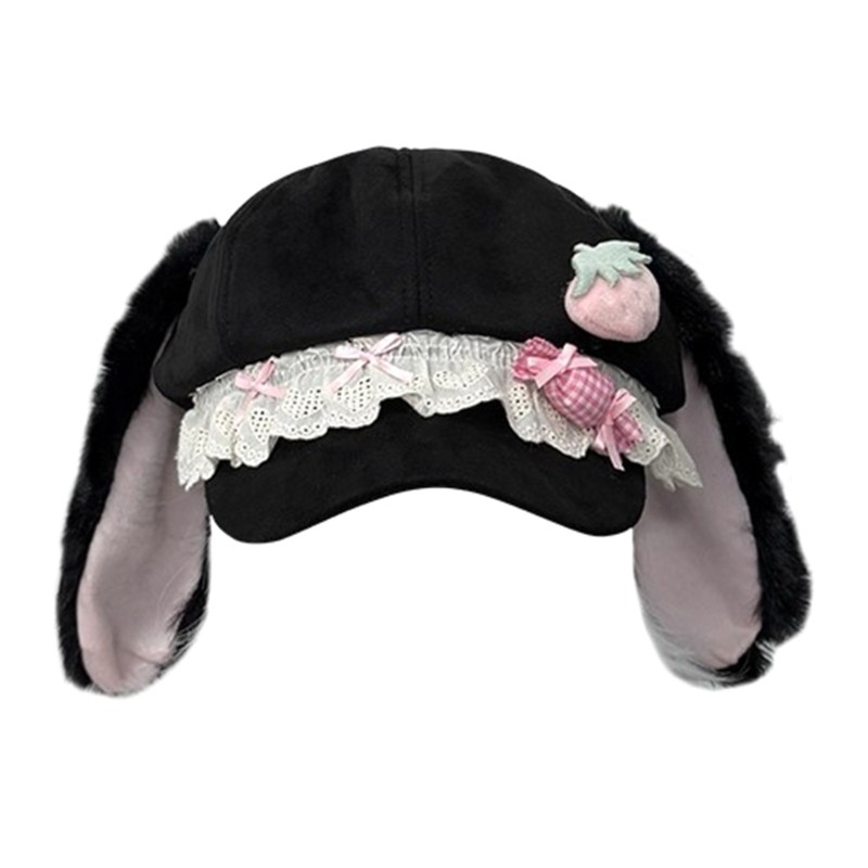 Mũ cosplay thỏ tai mềm cotton cho sự kiện và hàng ngày