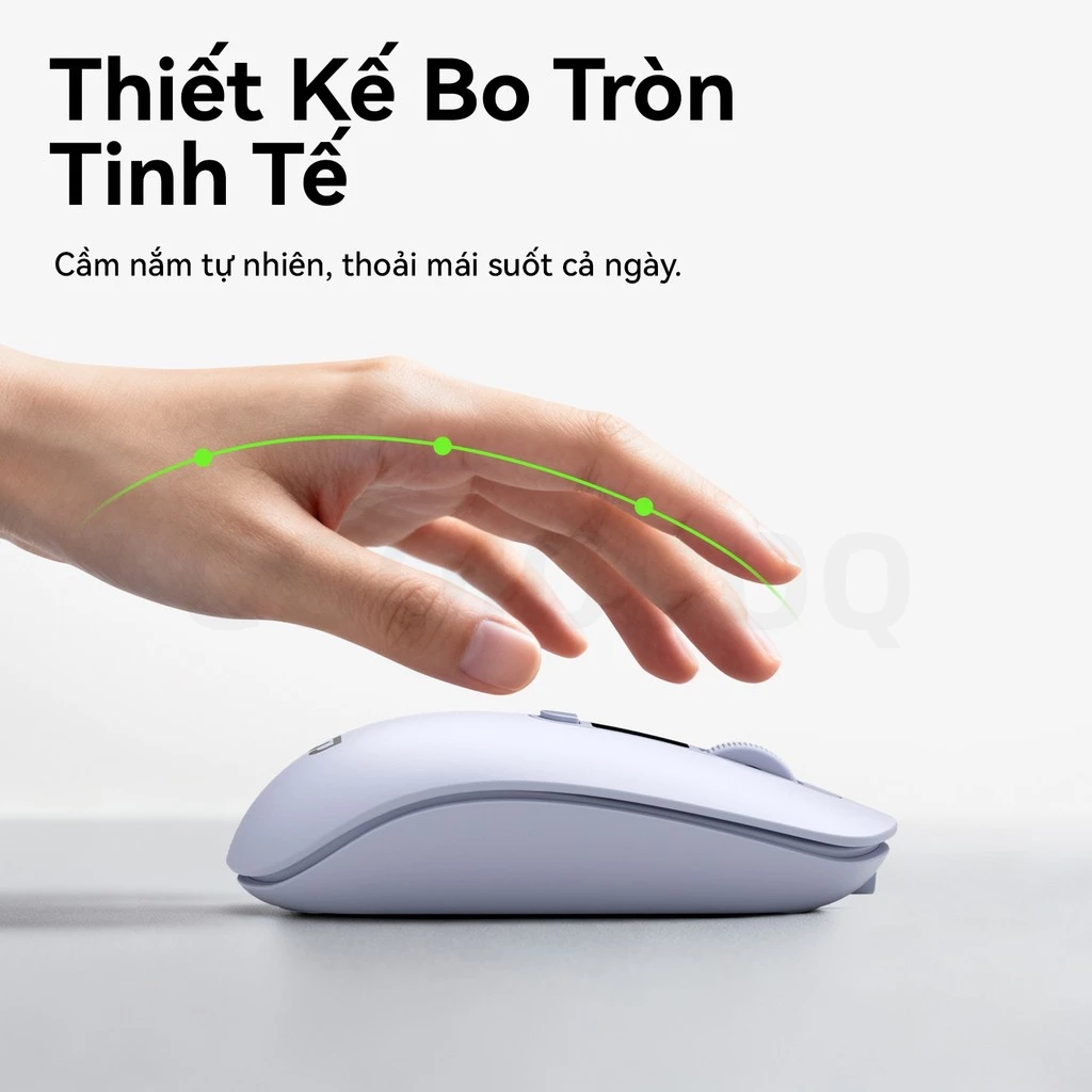 Chuột không dây GOOJODOQ DPI chính xác 4 cấp, Màn hình kỹ thuật số im lặng, Có thể sạc lại, Kết nối hai chế độ
