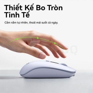 Chuột không dây GOOJODOQ DPI chính xác 4 cấp, Màn hình kỹ thuật số im lặng, Có thể sạc lại, Kết nối hai chế độ