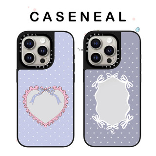 CASENEAL Love Bow Vỏ Điện Thoại Gương Chất Lượng Cao Thích Hợp Cho iPhone 17ProMax 17pro 17 air 16promax 16 15promax 15 14promax 13 13promax Ốp Lưng Cứng Chống Rơi Thời Trang