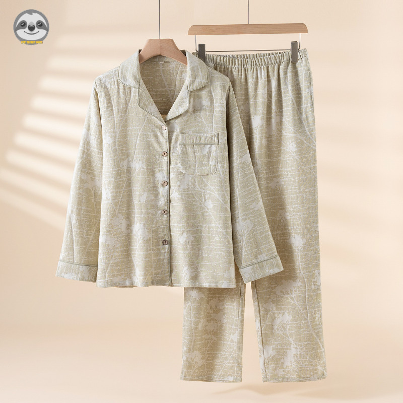 Quần dài và Cardigan từ vải lanh cotton chất lượng cao, thoáng khí, phù hợp mọi thời tiết.