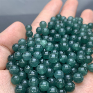 Hạt đá ngọc xanh nước 6mm, bộ 50 cái - phụ kiện làm vòng tay