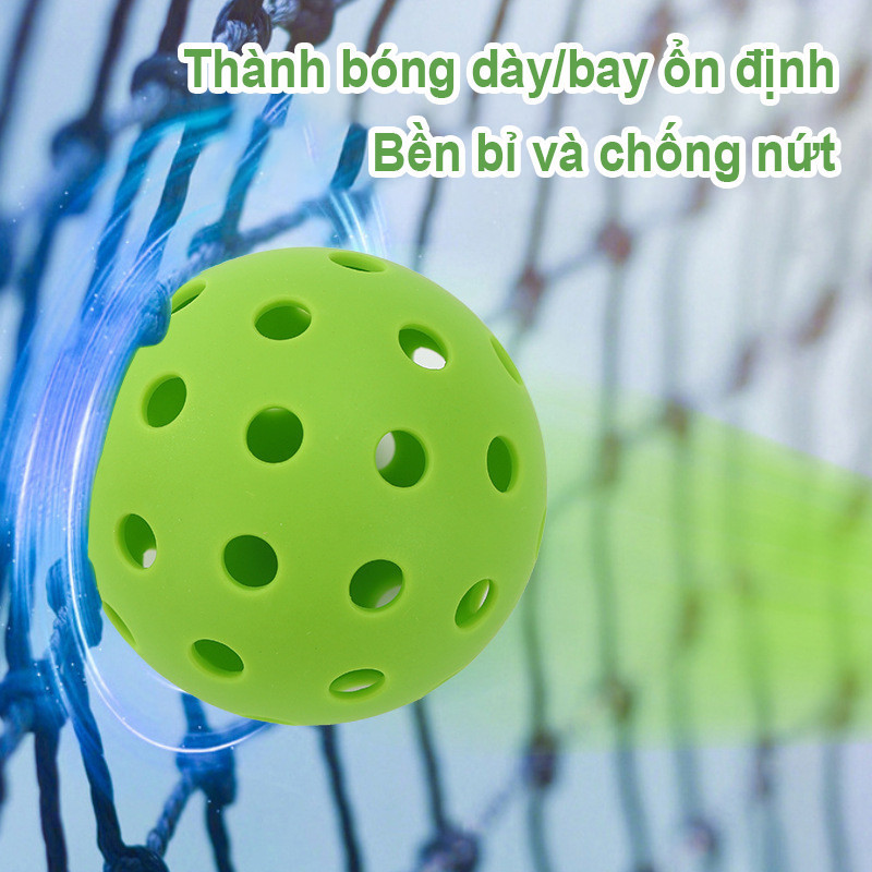 Bóng Pickleball 40 Lỗ Tiêu Chuẩn 74mm - Chất Liệu PE Đàn Hồi Cao, Phù Hợp Tập Luyện & Thi Đấu, Độ Nảy Hoàn Hảo