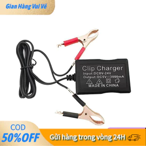 Sạc Điện Thoại USB Đa Năng 12V 24V – Sử Dụng Trên Xe Máy, Ô Tô, Cắm Ắc Quy, Sạc Nhanh Ổn Định