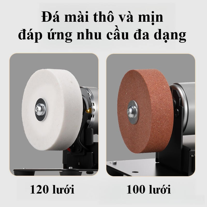 Máy Mài Mini Đa Năng Cao Cấp - 2 Đá Mài Chất Lượng, Mài Sắc & Đánh Bóng Hiệu Quả, Thiết Kế Chắc Chắn