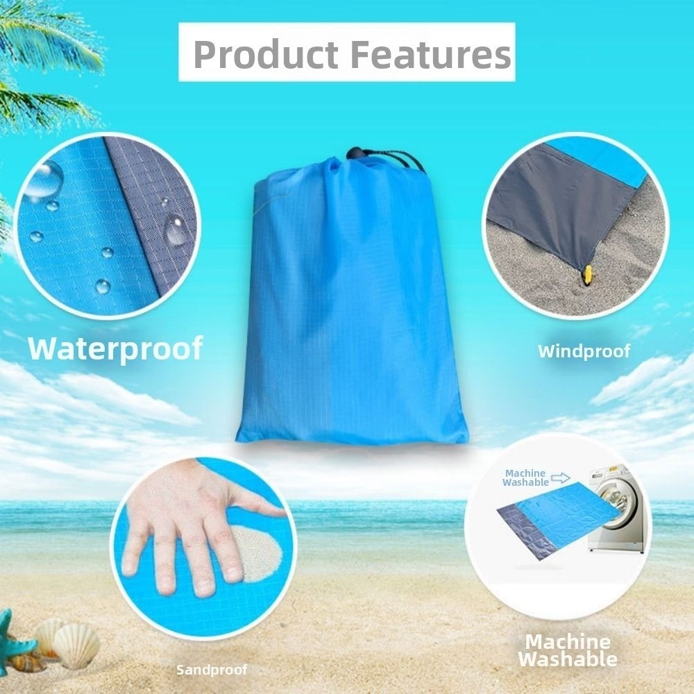Lều cắm trại polyester chống thấm nước 140*200cm, phù hợp cho dã ngoại và đi bộ đường dài