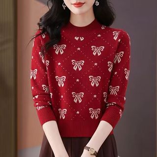 Áo len nữ nửa cổ rùa dài tay phiên bản Hàn Quốc, phù hợp cho thu đông và đi lại