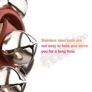 yingerjian.vn SHUAIGUO Tay Jingle Bells Xe trượt tuyết bằng gỗ Shaker Stick Nhạc cụ gõ cho kỳ nghỉ Giáng sinh tại nhà