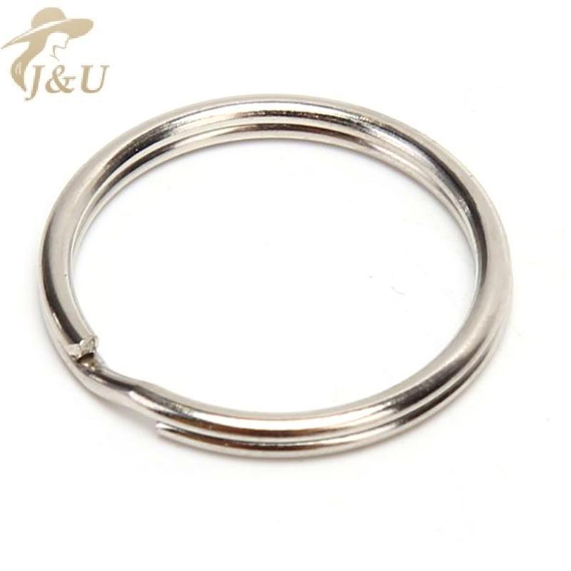 JU 100 cái/lốc móc chìa khóa DIY kim loại, phù hợp làm nhẫn vòng
