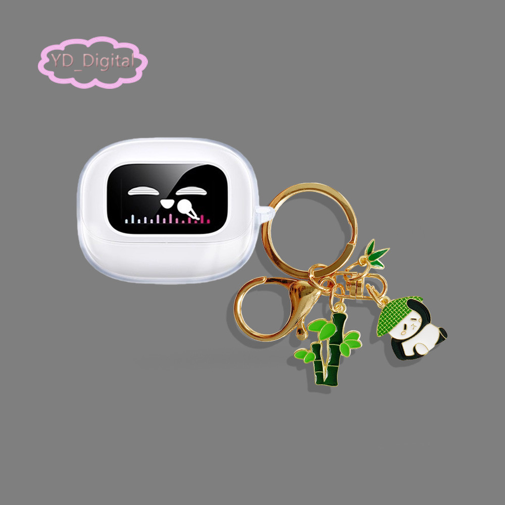 Dành cho UGREEN ClipBuds Magic, S6 Hộp đựng tai nghe ma thuật Vỏ bảo vệ tai nghe trong suốt T6 Magic Bảo vệ tai nghe chống sốc với mặt dây chuyền hoạt hình