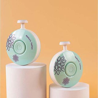 Bộ dụng cụ làm móng cho bé máy mài dũa móng tay mini hình tròn dễ dàng thao tác và bảo quản trong gia đình