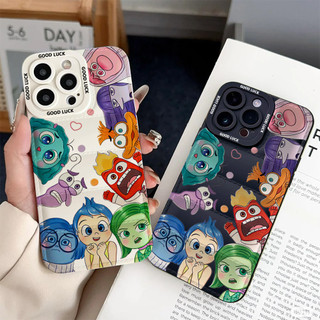 Ốp điện thoại Inside Out cho iPhone 17 / 17Air / 16E / 15 Plus / 14 / 13 / 12 / 11 / Pro Max. Chống sốc rơi. Hộp đựng túi khí kiểu áo khoác silicon lỏng che phủ toàn diện