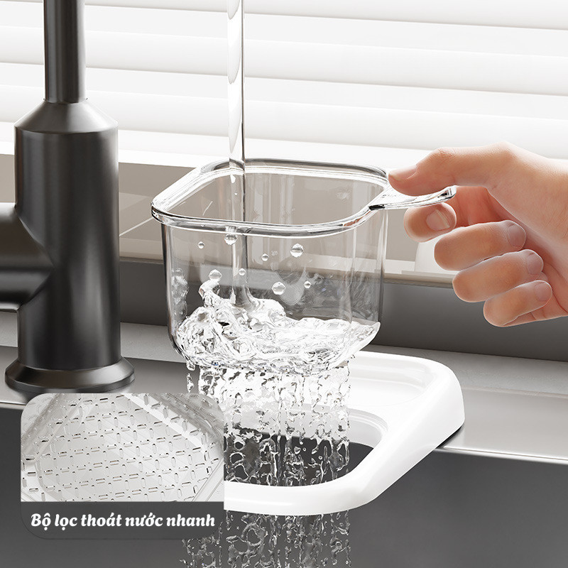 Giỏ Lọc Rác Bồn Rửa Chén Bát Nhà Bếp Có Lưới Lọc Cặn Bã DINO Thoát Nước Tốt, Chống Nghẹt Hiệu Quả