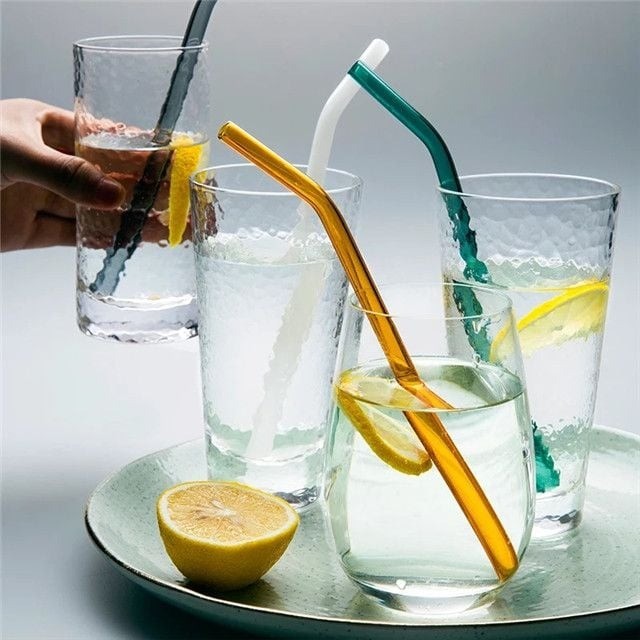 Ống Hút Thủy Tinh Borosilicate Nhiều Màu – Bảo Vệ Môi Trường Mỗi Ngày Uống Cafe, Sinh Tố, Trà Sữa