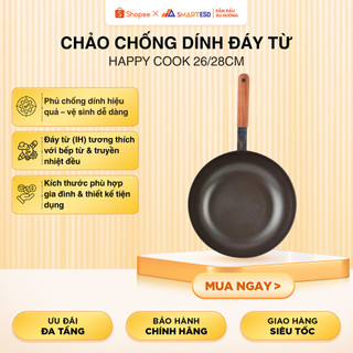 Chảo chống dính đáy từ Happy Cook 26/28CM - Sử dụng được cho bếp gas, bếp từ