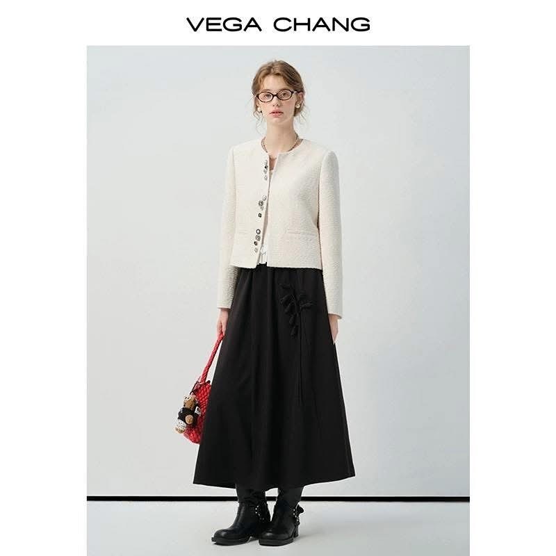 ÁO KHOÁC DẠ TWEED TRẮNG BE VEGACHANG V25300081XT