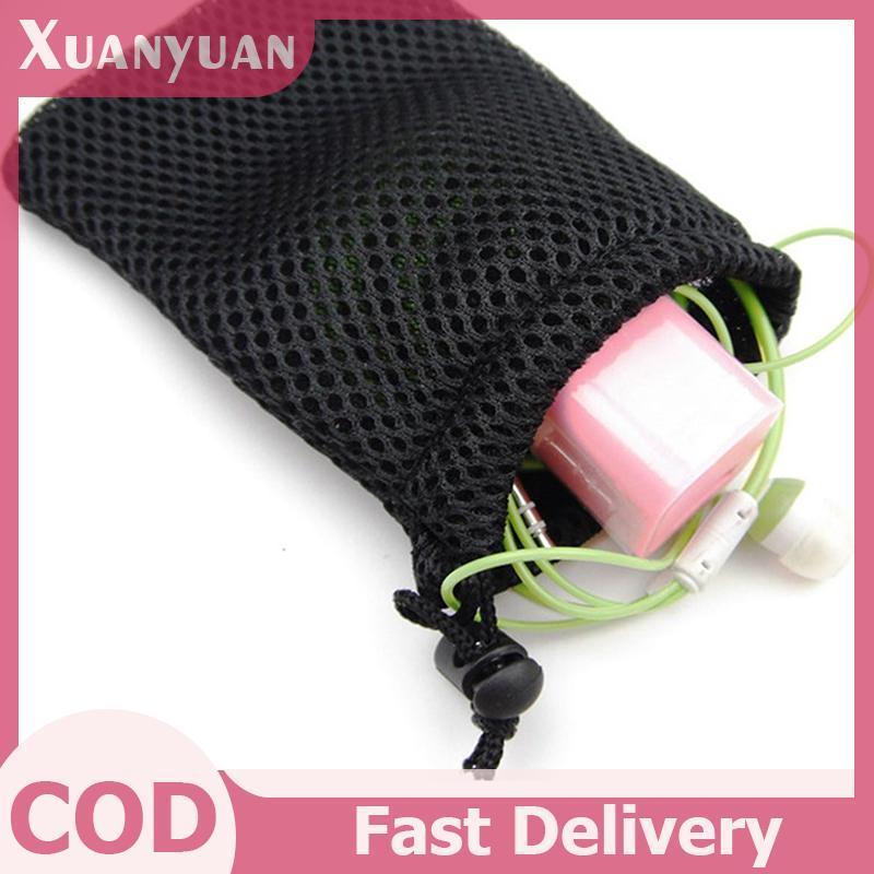 XUAN 3 Cái Nylon Lưới Dây Rút Túi Bảo Quản Túi Du Lịch Đa Năng & Hoạt Động Ngoài Trời Túi Dành Cho Sản Phẩm Kỹ Thuật Số VN