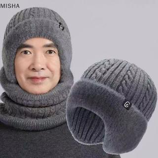 Misa Ngoài Trời Nam Thu Đông Mũ Dệt Kim Thời Trang Ấm er Mũ Đi Xe Đạp Bảo Vệ Tai Mũ Người Cao Tuổi Lạnh Dày