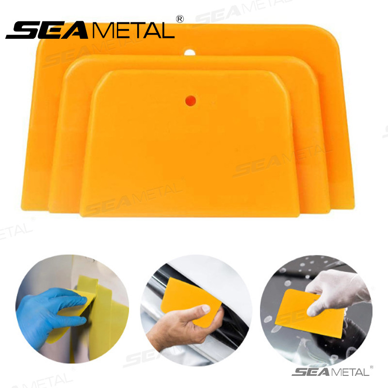 SEAMETAL 3 Cái Máy rải rác thân xe 4 / 5 / 6 Inch Dụng cụ cạo mềm có thể tái sử dụng để áp dụng chất độn Putties Caulks Phim và Sơn