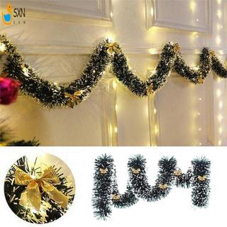 2m Tinsel Vòng Hoa Đồ Trang Trí Giáng Sinh Cây Giáng Sinh Treo Tinsel Ruy Băng Vòng Hoa Cho Cầu Thang Lan Can Trang Trí
