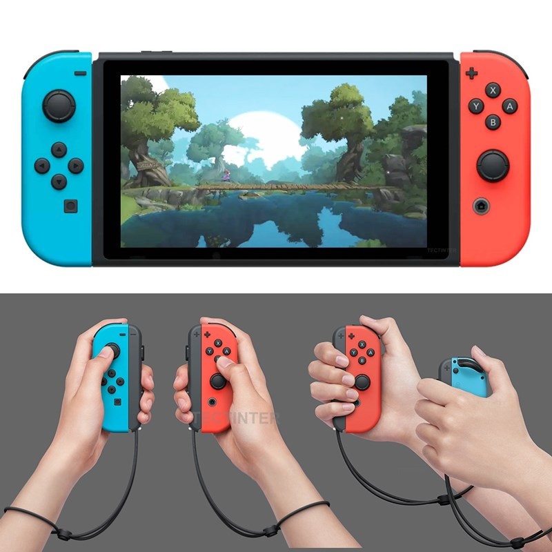 Tay cầm không dây Joycon tương thích với Nintendo Switch/Switch Lite/OLED, rung kép