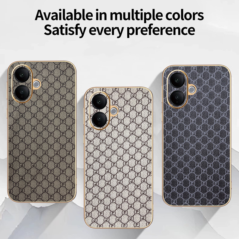 Ốp Lưng Cho Vivo V60 Lite Sang Trọng Cổ Điển Da Thời Trang Mạ Điện TPU Edge Chống Rơi Vỏ Bảo Vệ Điện Thoại
