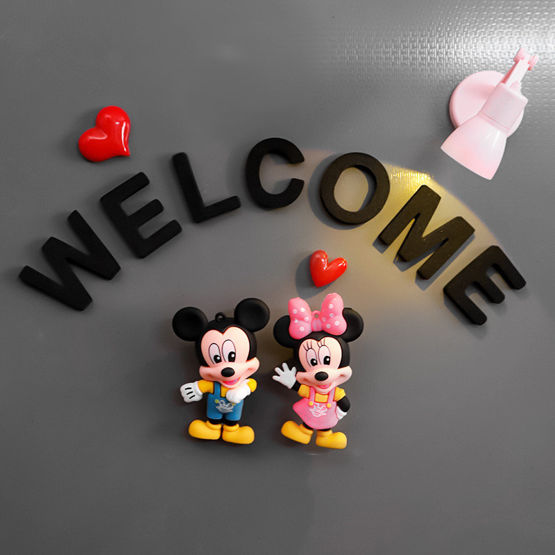 🍒 ❈ 米 ❈ ❈ ❈ ❈ ❈ 3D ❈ ❈ ❈ ❈ ❈ ❈ ❈ ❈ ❈ ❈ ❈ ✸ ❈ ❈ ❈ ❈ ❈ ❈ ❈ ❈ ❈ Nhãn dán tủ lạnh âm thanh nổi 3D Mickey Manny dễ thương fujiayifang168.my20251105