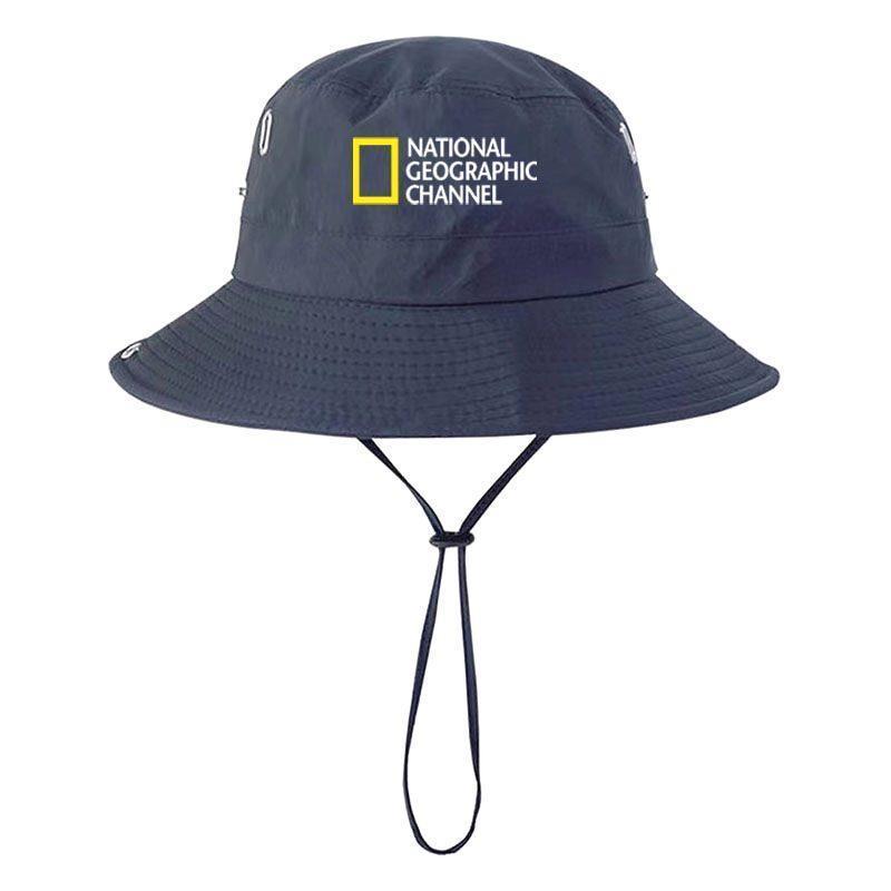 In Hình National Geographic Channel Cap Sunblock Mũ Người Cá Cho Người Phụ Nữ Đi Bộ Đường Dài Ngoài Trời Leo Núi Rừng Nhanh Khô Phụ Kiện