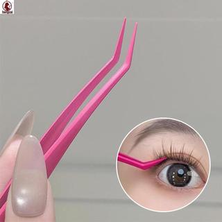 Nhíp chống dính để mở rộng lông mi Thép không gỉ Đầu kẹp kim loại chính xác với thiết kế lông vũ vàng cho ứng dụng mi không dính