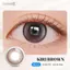 Kính áp tròng khoá ẩm 1 Ngày Màu Nâu Khói Nhạt CARASE, Lens cận KIRI BROWN