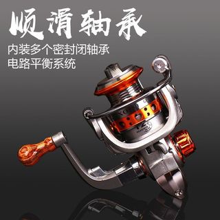 Nhỏ Quay Bánh Xe Mini Kim Loại, Miệng Ngựa Dụ Câu Cá Biển