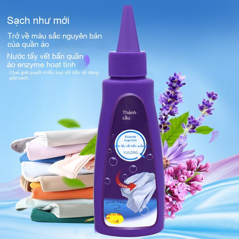 Bột Giặt Enzyme Hoạt Tính – Xóa Vết Bẩn Cứng Đầu, Ố Vàng, Dầu Mỡ & Máu, Quần Áo Sạch Sáng
