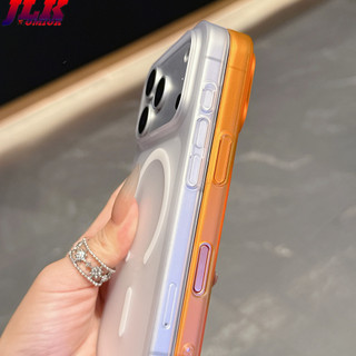 [JLK] Ốp điện thoại từ tính chống sốc siêu mỏng mờ cho iPhone 17 Air 16E 15 14 Plus 13 12 11 Pro Max 17Pro 17Pro Max Vỏ cứng PC bảo vệ mờ