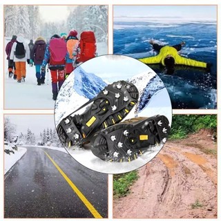 ZENIHCO 1 Đôi Giày Crampons, Chống Trơn Trượt Spike Ice Gripper Spike, Đa Năng 5 / 8 Răng Tuyết Crampons Cho Giày