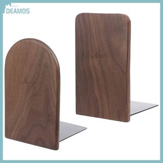 DE Walnut Desktop Organizer Desktop Office Home Bookends Bookends Book Ends Stand Holde
