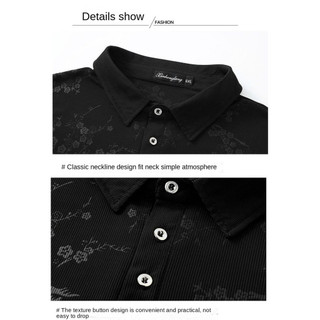 Oversize Áo Sơ Mi Polo Nam Băng Lụa Tay Ngắn, Kaki Thoáng Mát