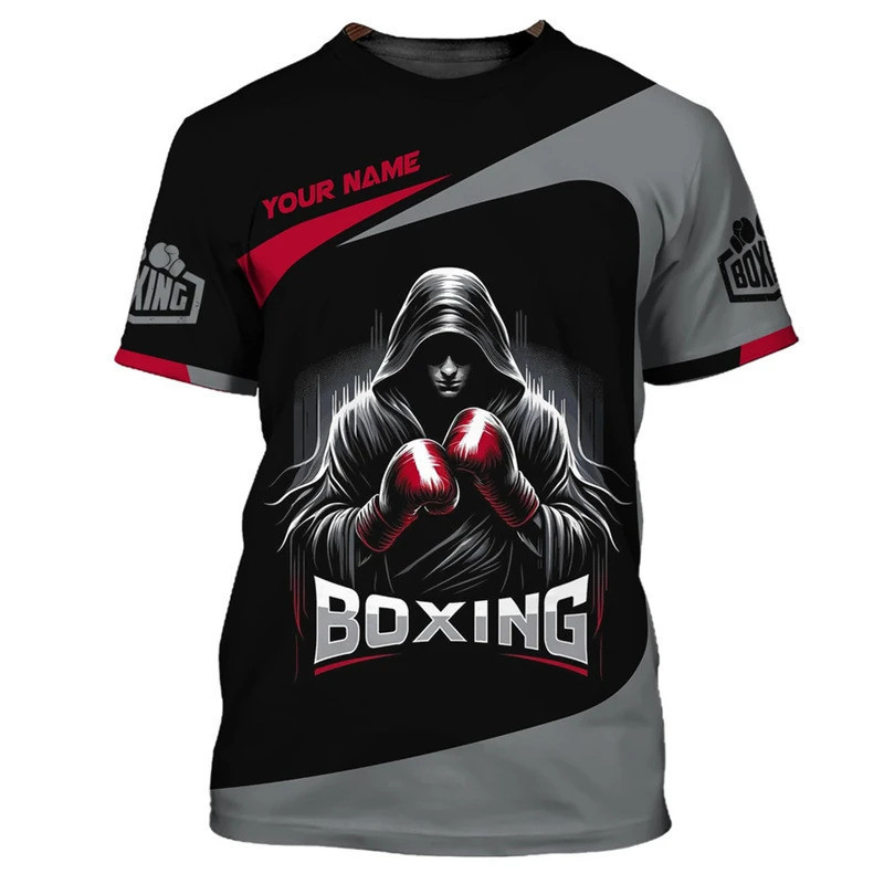 Áo thun nam họa tiết boxing 3D - Phù hợp cho luyện tập thể thao