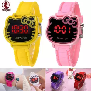 Đồng hồ kỹ thuật số LED đa chức năng Đồng hồ thạch anh hoạt hình Anime dễ thương cho con gái Son Girls Trẻ em Quà tặng