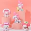 Vinyl My Melody Tea Party Series 6 Cái / bộ Hình Dễ Thương Để Bàn Đồ Trang Trí Hình Bánh Trang Trí Búp Bê