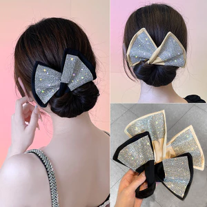 Xoắn Tóc Bun Maker Bun Tóc Tóc Kéo Tóc Dây Buộc Tóc Ren Cho Nữ