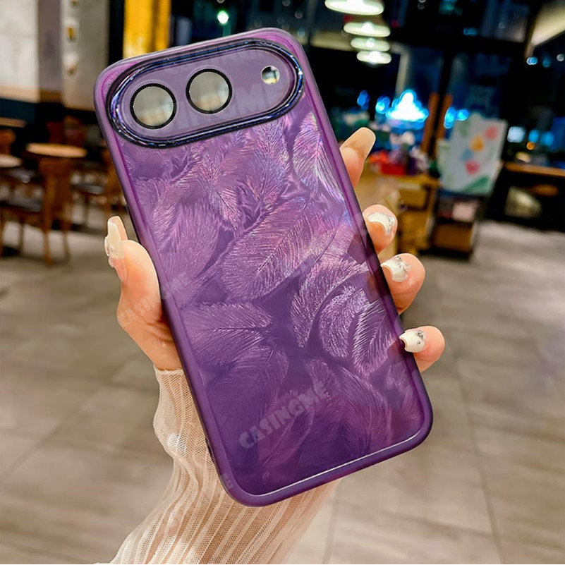 TECNO Spark 40 5G 2025 Vỏ mềm silicon họa tiết lông vũ lấp lánh cho TECNO Spark40 40Spark Spark 40 40C 40 C 4G 5G 2025 Vỏ điện thoại chống sốc Vỏ bảo vệ ống kính máy ảnh