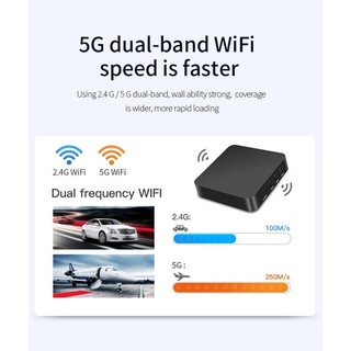 SUBOGDG Android TV Box Mxq Pro Ram 16+256GB Smart Tivi Box 4K Wifi 5G Android