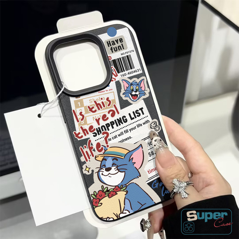 Ốp Lưng Tương Thích Cho IPhone 11 17 13 15 16 14 12 Pro Max 16 13 15 17 12 14 Pro 14 15 16 Plus XR X XS Max Cặp Đôi Thời Trang Mèo Dễ Thương Marie Letter Doodle Bìa Mềm