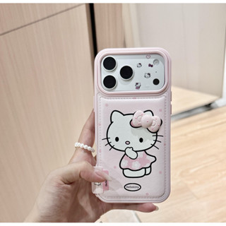 Da Dễ Thương Màu Hồng Polo Chấm Mèo Stereo Nơ Cho iPhone17 Pro Max 16 15 14 13 Pro Max Chống Sốc Bảo Vệ Camera Chống Rơi Ốp điện thoại Mềm