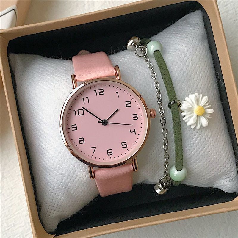 Đồng hồ nữ tối giản phong cách retro mới Bộ vòng tay đồng hồ khí chất nghệ thuật phù hợp với quà tặng của phụ nữ
