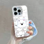 ốp lưng iphone Dây đeo chó màu trắng Cho Iphone 17 Iphone 7 xs xr 11 12 13 14 15 16 Pro Max Plus